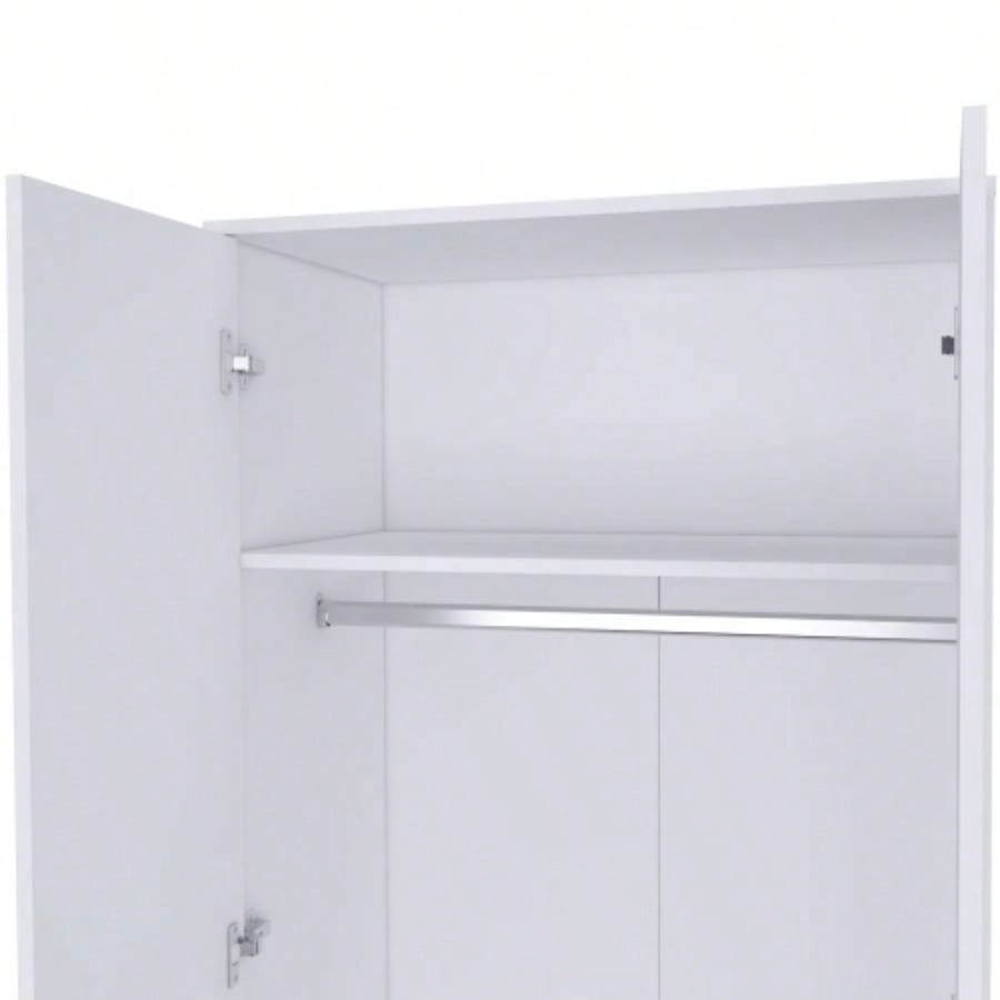 Double Door Armoire, One Cabinet, Hidden Drawer