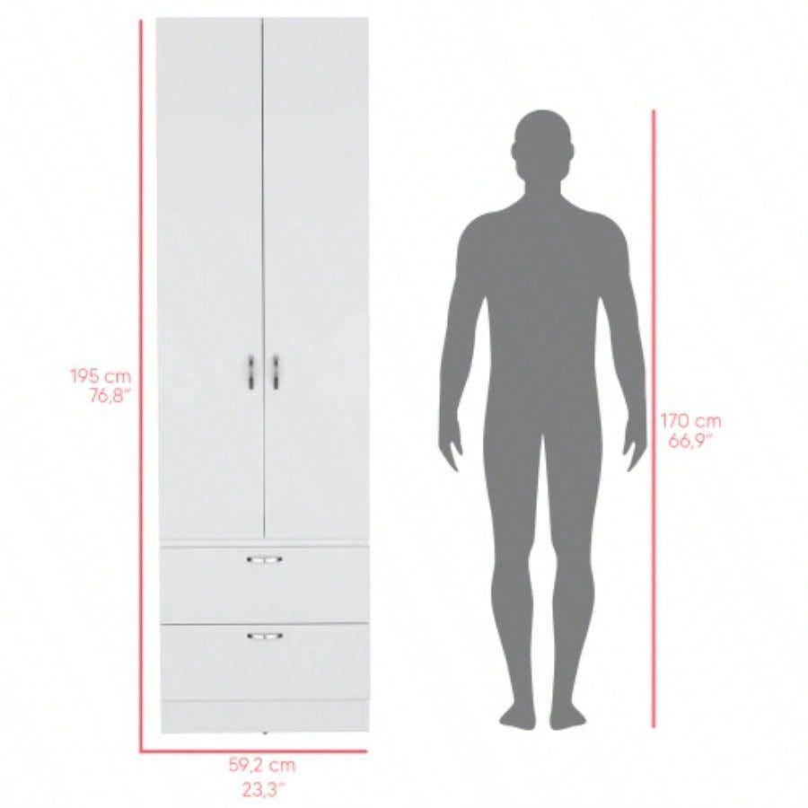 Armoire Marlton, Bedroom, White