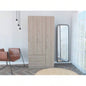 Eureka Three Door Armoire, Two Drawers, Rod