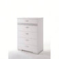 Naima White High Gloss Chest