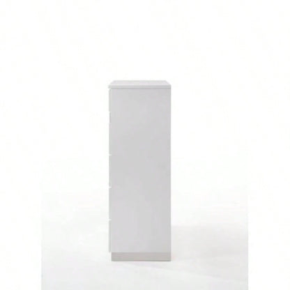 Naima White High Gloss Chest