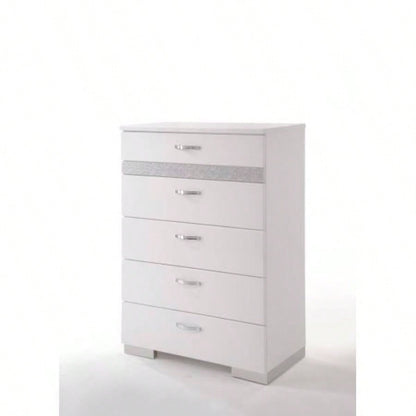 Naima White High Gloss Chest