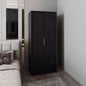 Armoire, 2 Doors, 2 Shelves, Black Wengue