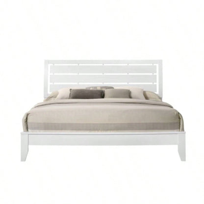 1pc Contemporary Modern 5 - Drawer Chest White Round Knobs Bedroom Living Room Wooden Furniture