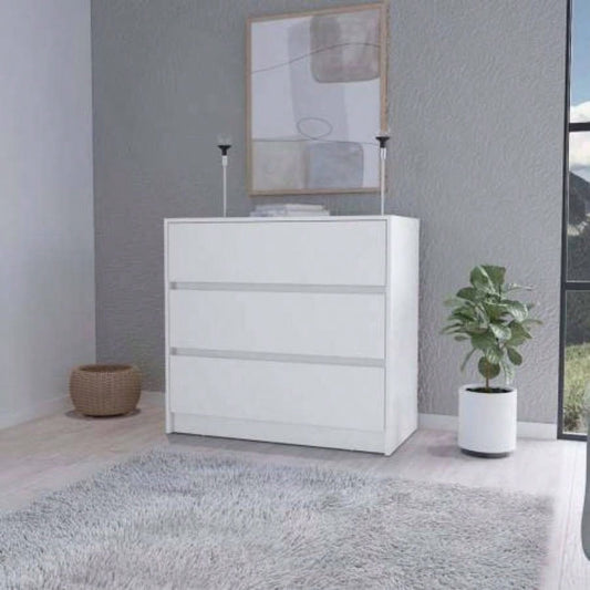 Avra 3 Drawer Dresser, Manufactured Wood Top and Front Chest of Drawers