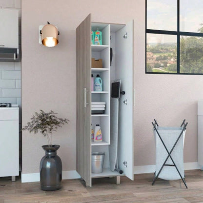 Closet Pantry Copenhague, Bedroom, Light Gray/ White