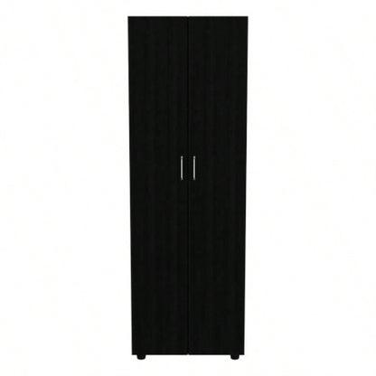 Slim Armoire Barkley, Bedroom, Black