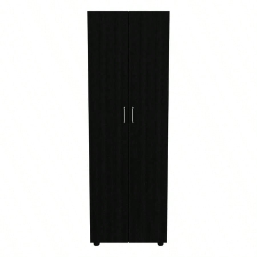 Slim Armoire Barkley, Bedroom, Black
