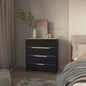 Lynbrook 4 - Drawer Dresser Black Wengue and Light Oak