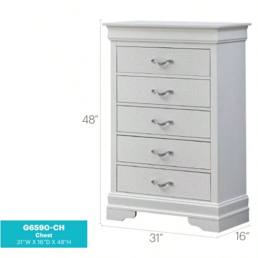 Lorana G6590 - Chest, Silver Champagne