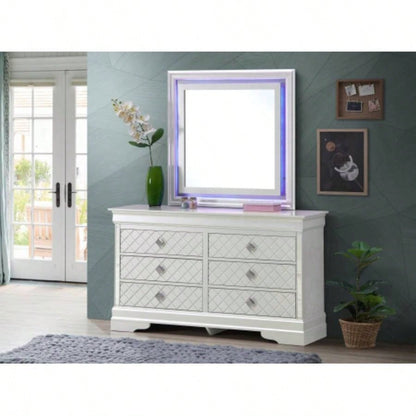 Verona G6790 - D Dresser, Silver Champagne