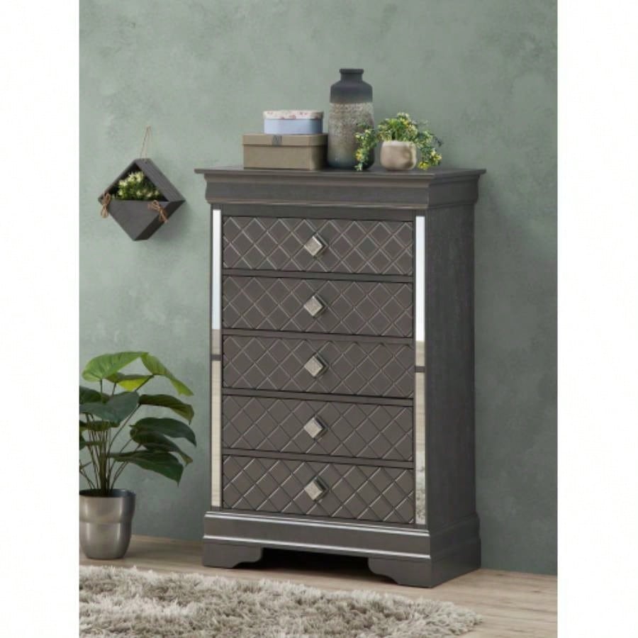 Verona G6790 - D Dresser, Silver Champagne
