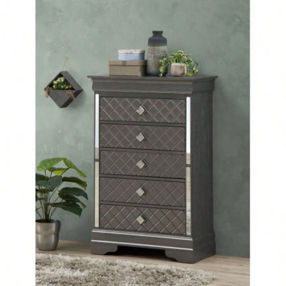 Verona G6790 - D Dresser, Silver Champagne