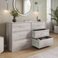 6 - Drawer Dresser with Large Fabric Drawers,