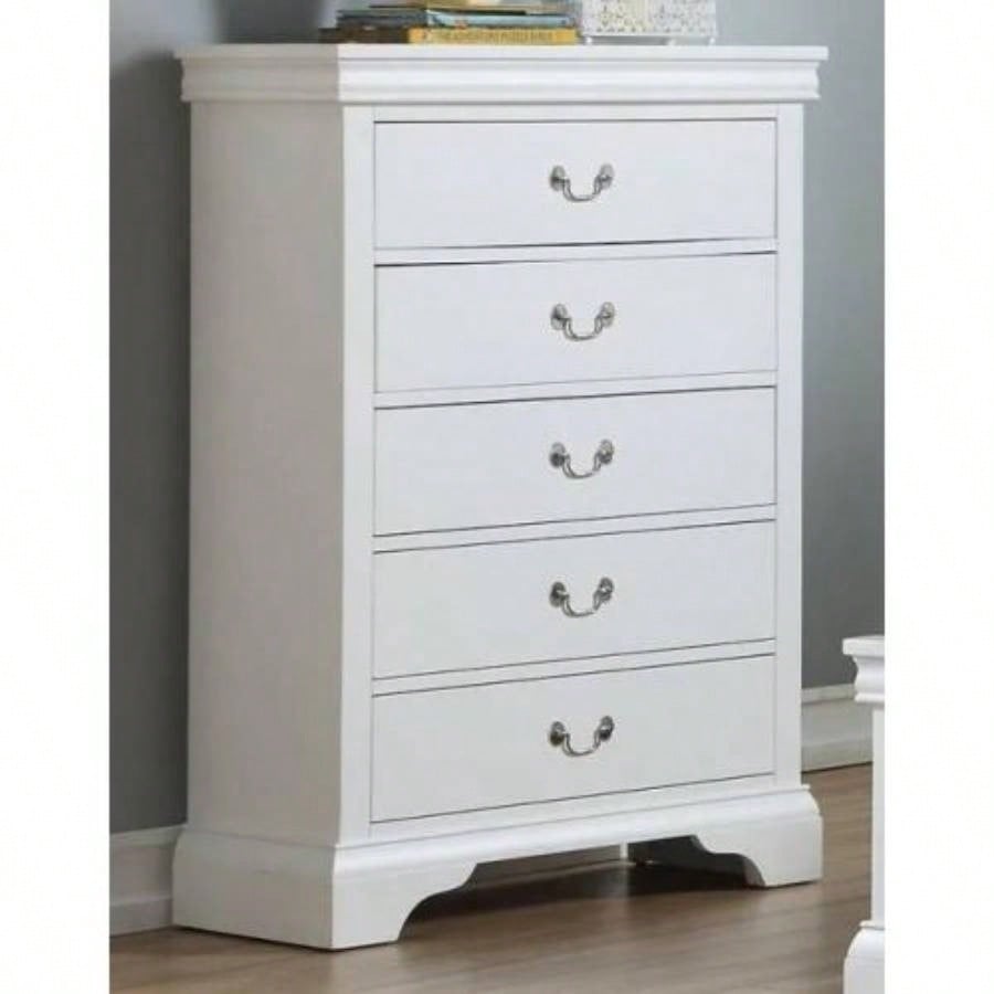Modern Bedroom Chest Of Drawers White Color Drawers Tall Chest Plywood