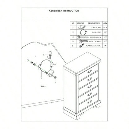 Modern Bedroom Chest Of Drawers White Color Drawers Tall Chest Plywood