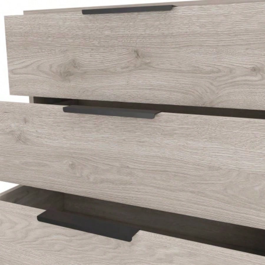 3 Drawers Dresser Maryland, Superior Top, Light Gray