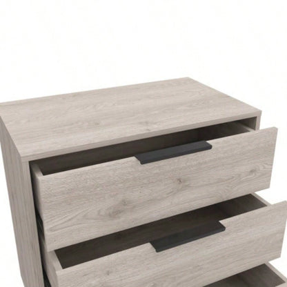3 Drawers Dresser Maryland, Superior Top, Light Gray