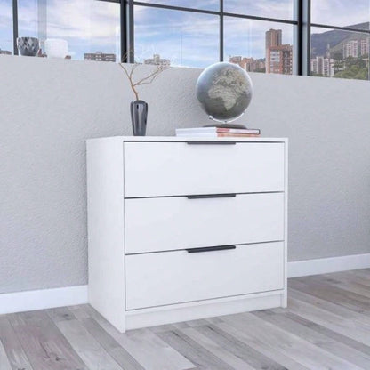 3 Drawers Dresser Maryland, Superior Top, Light Gray