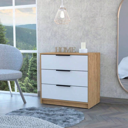 3 Drawers Dresser Maryland, Superior Top, Light Gray