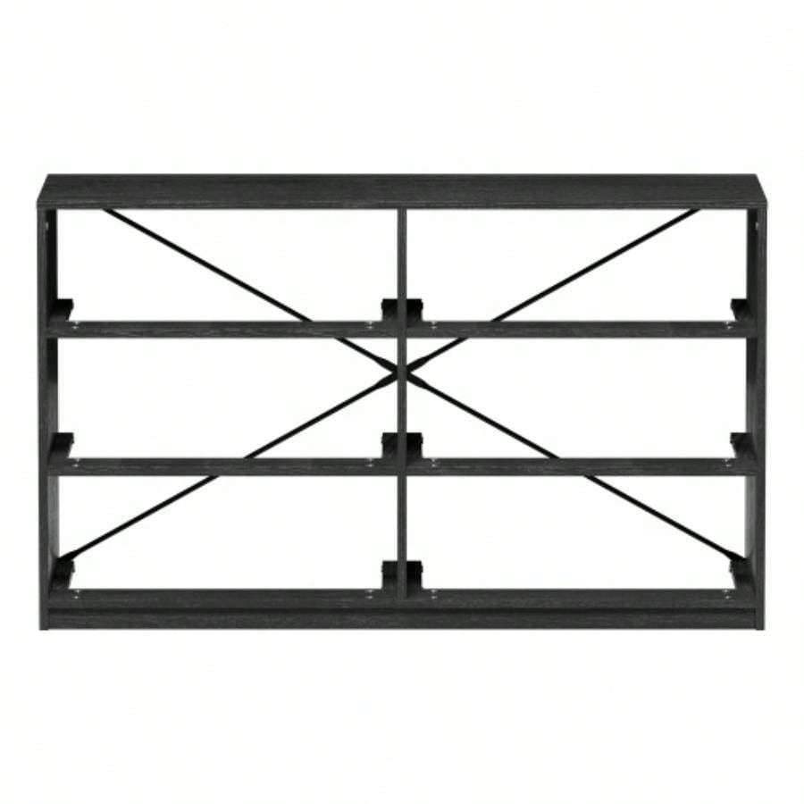 6 - Drawer Dresser with Large Fabric Drawers, Black