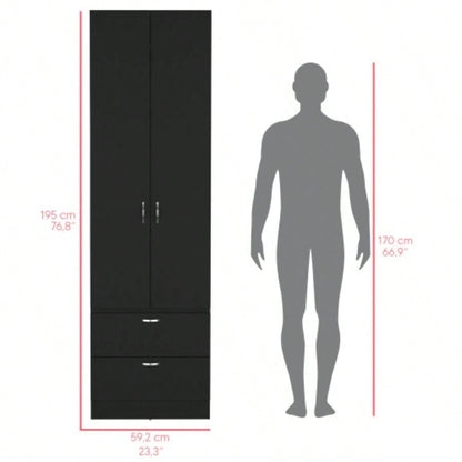Armoire Marlton, Bedroom, Black