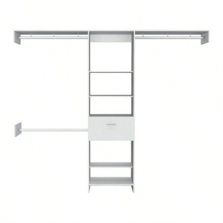 150 Closet System British, Bedroom, Black