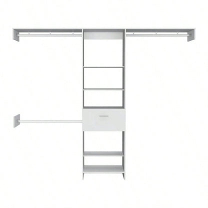 150 Closet System British, Bedroom, Black