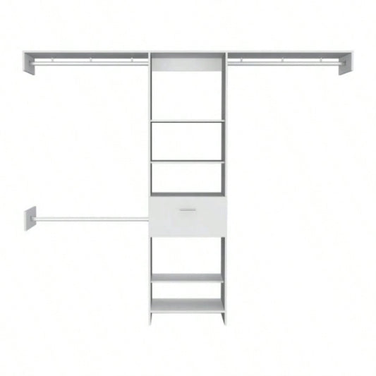 150 Closet System British, Bedroom, Black