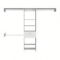 150 Closet System British, Bedroom, Black