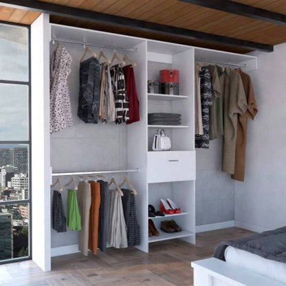 150 Closet System British, Bedroom, Black