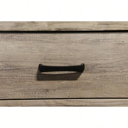 1pc Contemporary Six Drawer Dresser Bedroom Solid Wood Wooden Furniture Brown Melamine Rustic Furniture