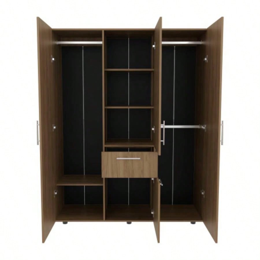 Armoire, 2 Doors, 5 Shelves, 1 Drawer