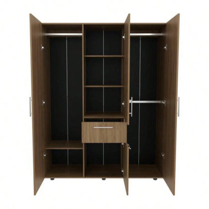 Armoire, 2 Doors, 5 Shelves, 1 Drawer