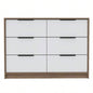 4 Drawer Double Dresser Maryland, Bedroom, Pine/ White