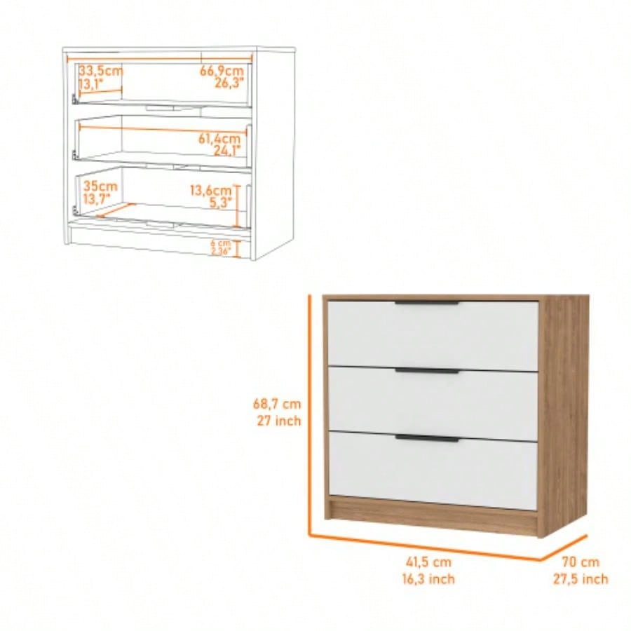 Washington Three Drawer Dresser