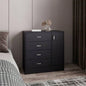 Dresser, 1 Door, 4 Drawers, 2 Shelves, Black Wengue