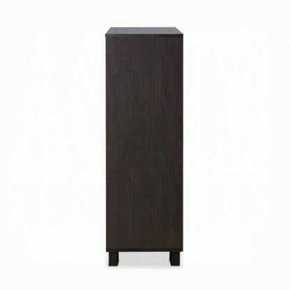 White and Espresso 5 - Drawer Chest