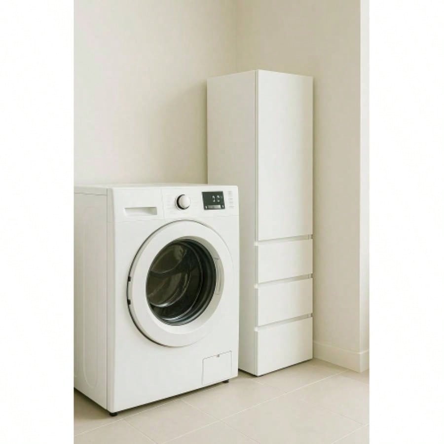 Elise Modular Wood Closet System with Mirror in White