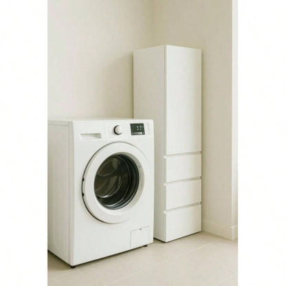 Elise Modular Wood Closet System with Mirror in White