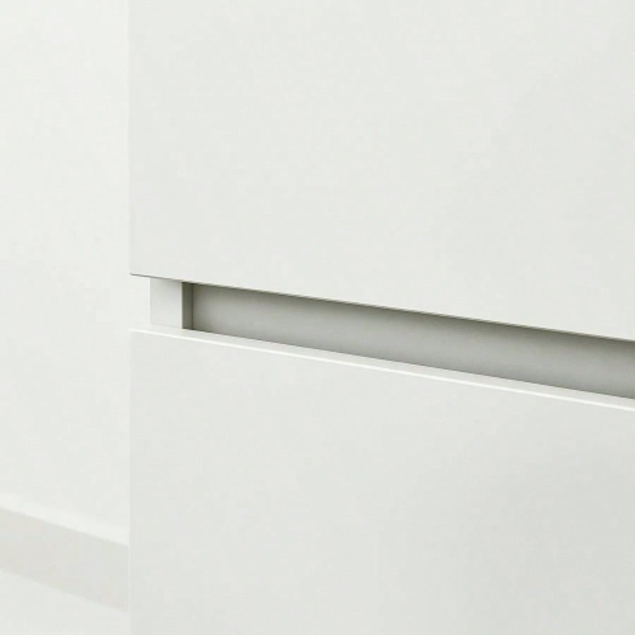 Elise Modular Wood Closet System with Mirror in White