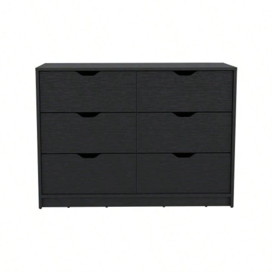 Dresser Curio, Four Drawers, Black Wengue