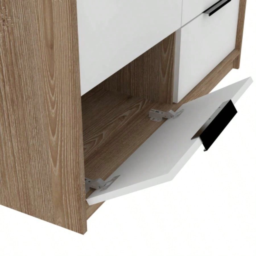 Marion Slide And Pull Dresser, Four Drawers