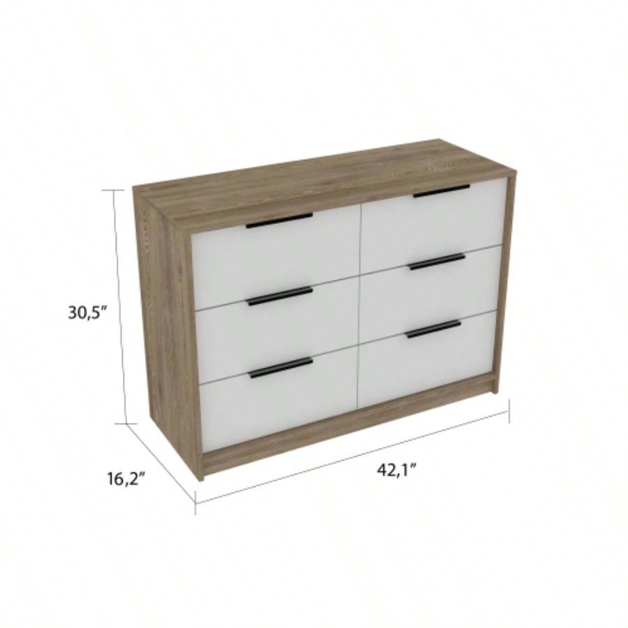 Marion Slide And Pull Dresser, Four Drawers