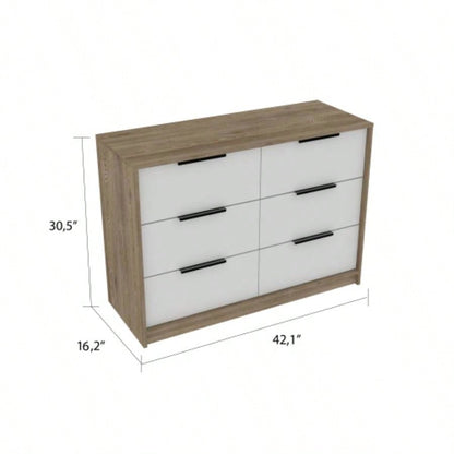 Marion Slide And Pull Dresser, Four Drawers