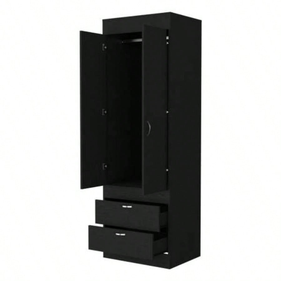 Armoire, One Large Cabinet, Two Drawers