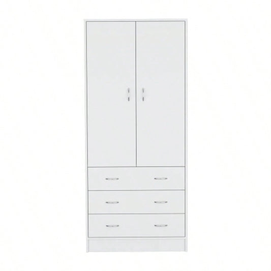Armoire Ramey, Bedroom, White