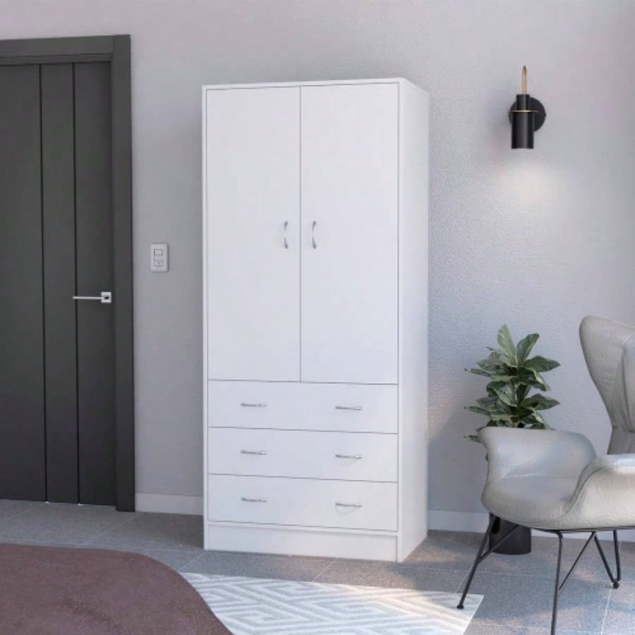Armoire Ramey, Bedroom, White