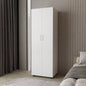 FM FURNITURE Pisinemo Armoire with 2 Doors and Hanging Rod, White