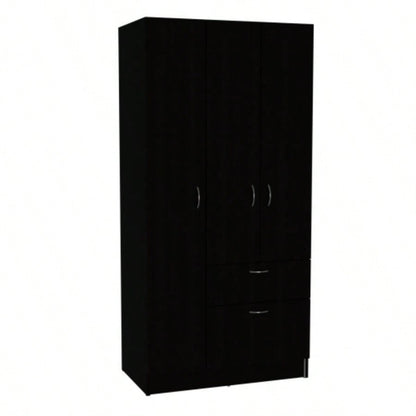 Armoire, Bedroom, Black/ White